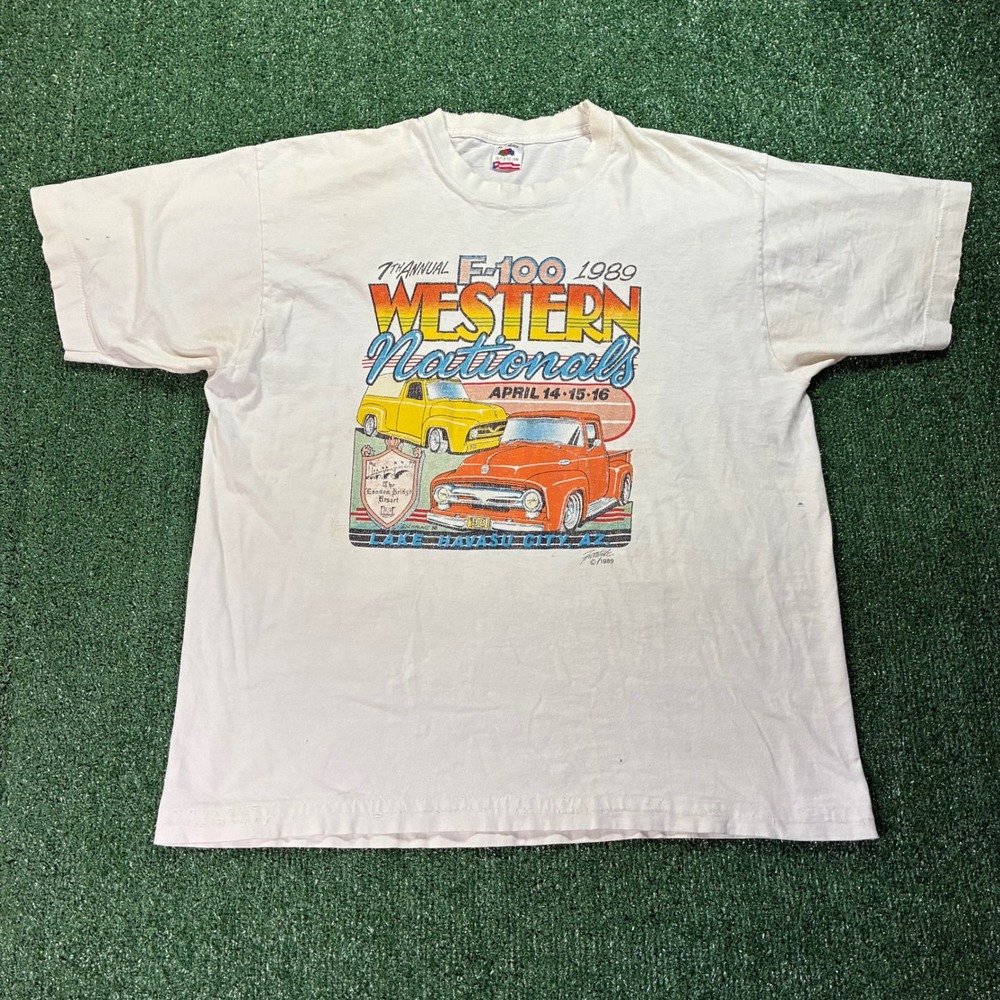 Vintage 80s Fruit of‎ the Loom F-100 Western Nationals 1989 T-shirt
